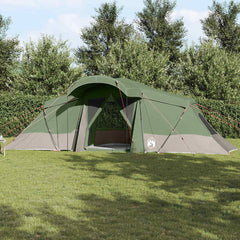 Family Tent 6-Person and Grey Polyester and Fiberglass Green