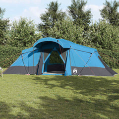 Family Tent 6-Person and Grey Polyester and Fiberglass Blue