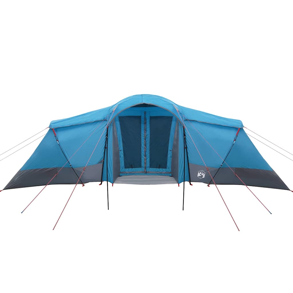 Family Tent 6-Person and Grey Polyester and Fiberglass Blue