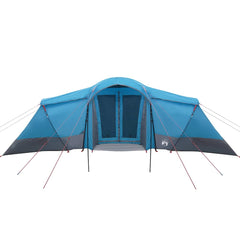 Family Tent 6-Person and Grey Polyester and Fiberglass Blue
