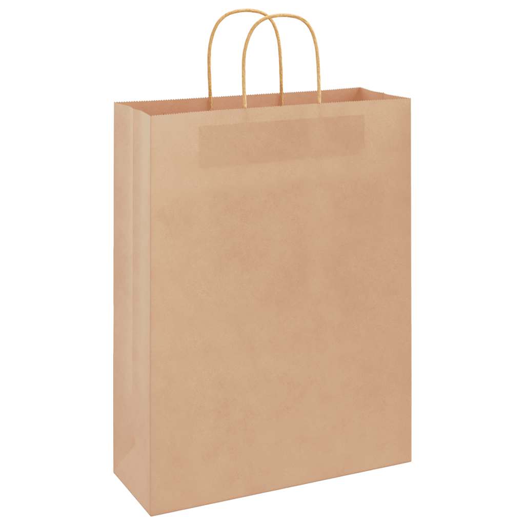 vidaXL Paper Bags with Handles 250 pcs Width 32 cm