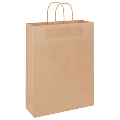 vidaXL Paper Bags with Handles 250 pcs Width 32 cm