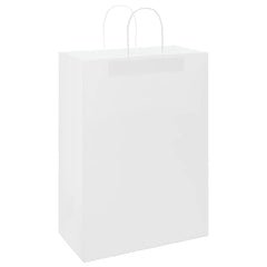 vidaXL Paper Bags with Handles 250 pcs Width 32 cm