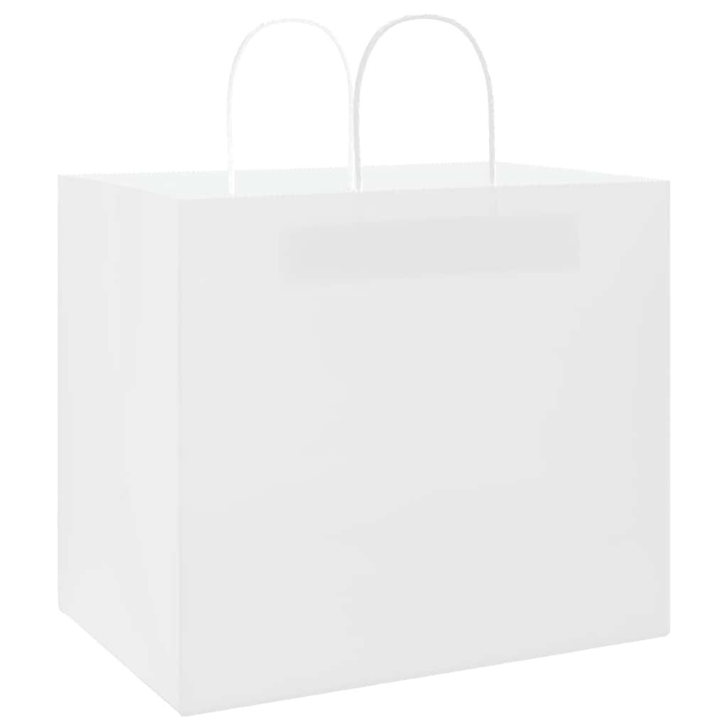 vidaXL Paper Bags with Handles 250 pcs Width 32 cm