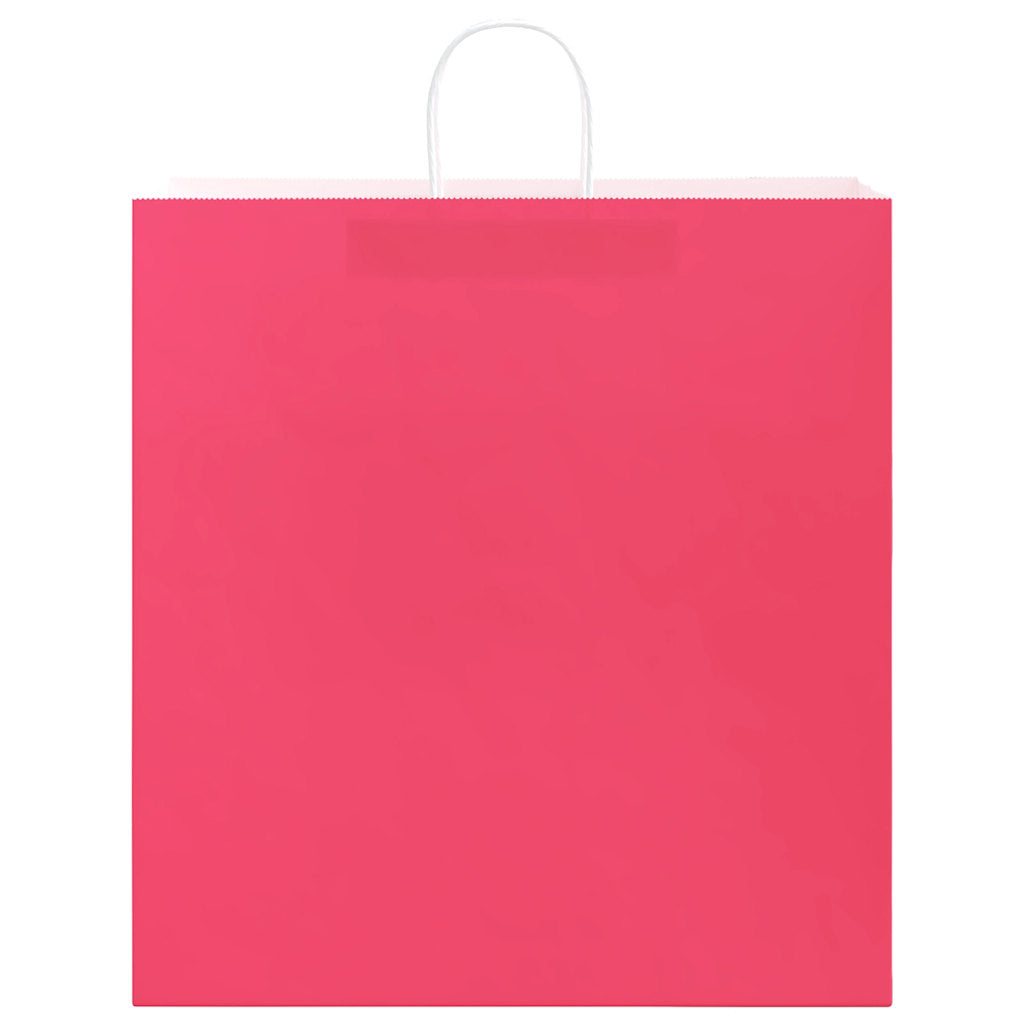 vidaXL Paper Bags 50 pcs with Handles Pink 45x17x48 cm 5