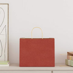 vidaXL Paper Bags with Handles 250 pcs Width 32 cm
