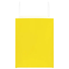 vidaXL Paper Bags 250 pcs with Handles Yellow 32x22x28 cm 6