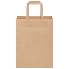 vidaXL Paper Bags 250 pcs with Handles Brown 21x11x28 cm 5