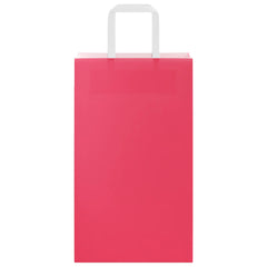 vidaXL Paper Bags 250 pcs with Handles Pink 21x11x36 cm 5