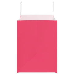 vidaXL Paper Bags 250 pcs with Handles Pink 32x22x28 cm 6