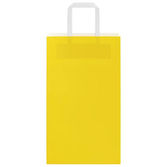 vidaXL Paper Bags 250 pcs with Handles Yellow 21x11x36 cm 4