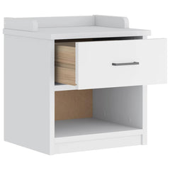 vidaXL Hallway Bench SANDNES White 45x40x50 cm Solid Wood Pine 5