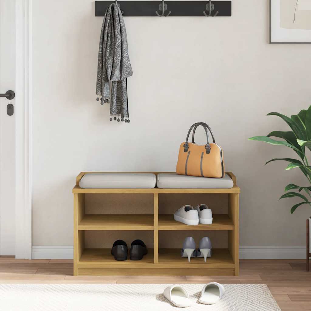 Hallway Bench "SANDNES" Solid Wood Pine