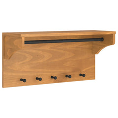 vidaXL Wall-mounted Coat Rack SANDNES 87x30x42 cm Solid Wood Pine 2