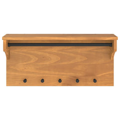vidaXL Wall-mounted Coat Rack SANDNES 87x30x42 cm Solid Wood Pine 5