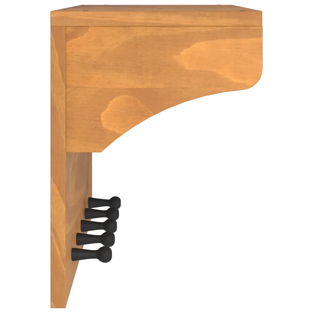 vidaXL Wall-mounted Coat Rack SANDNES 87x30x42 cm Solid Wood Pine 6