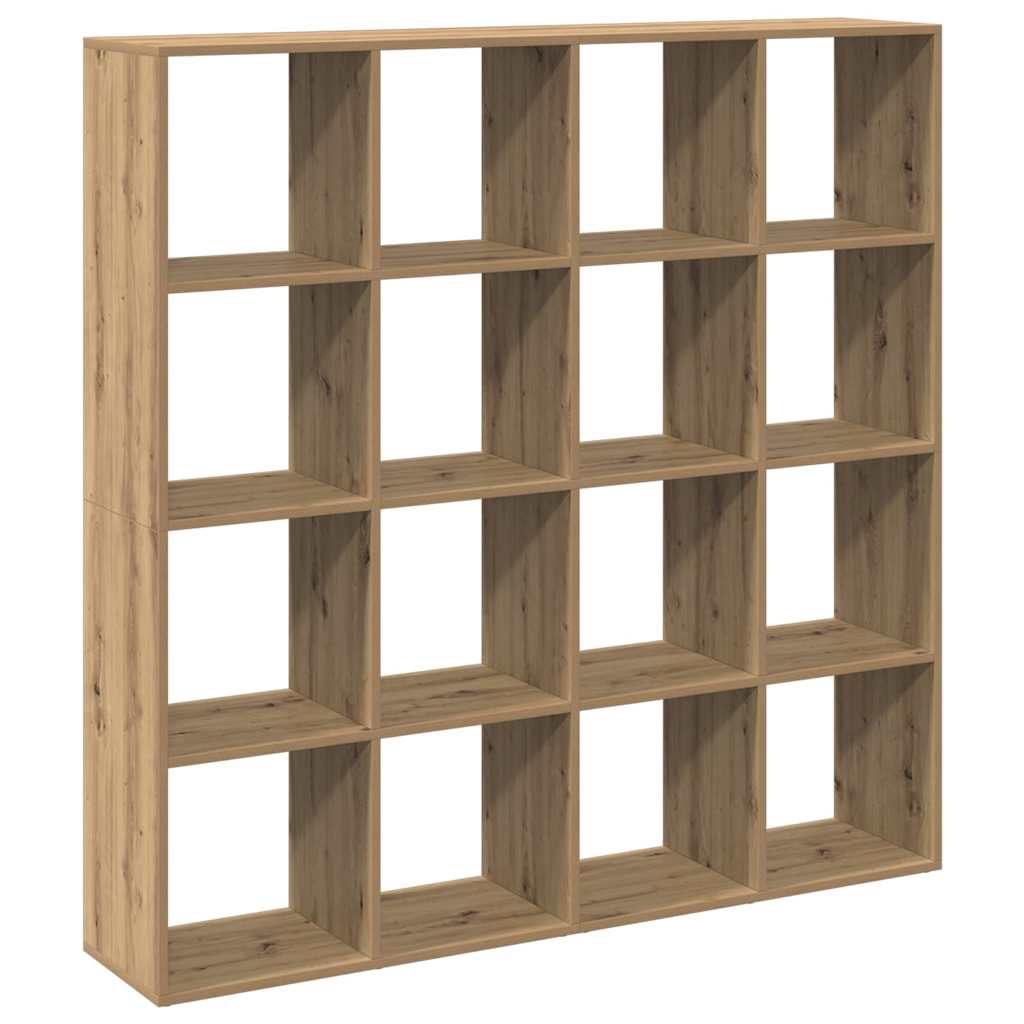 Book Cabinet 137.5x29x137.5 cm Engineered Wood Artisan oak