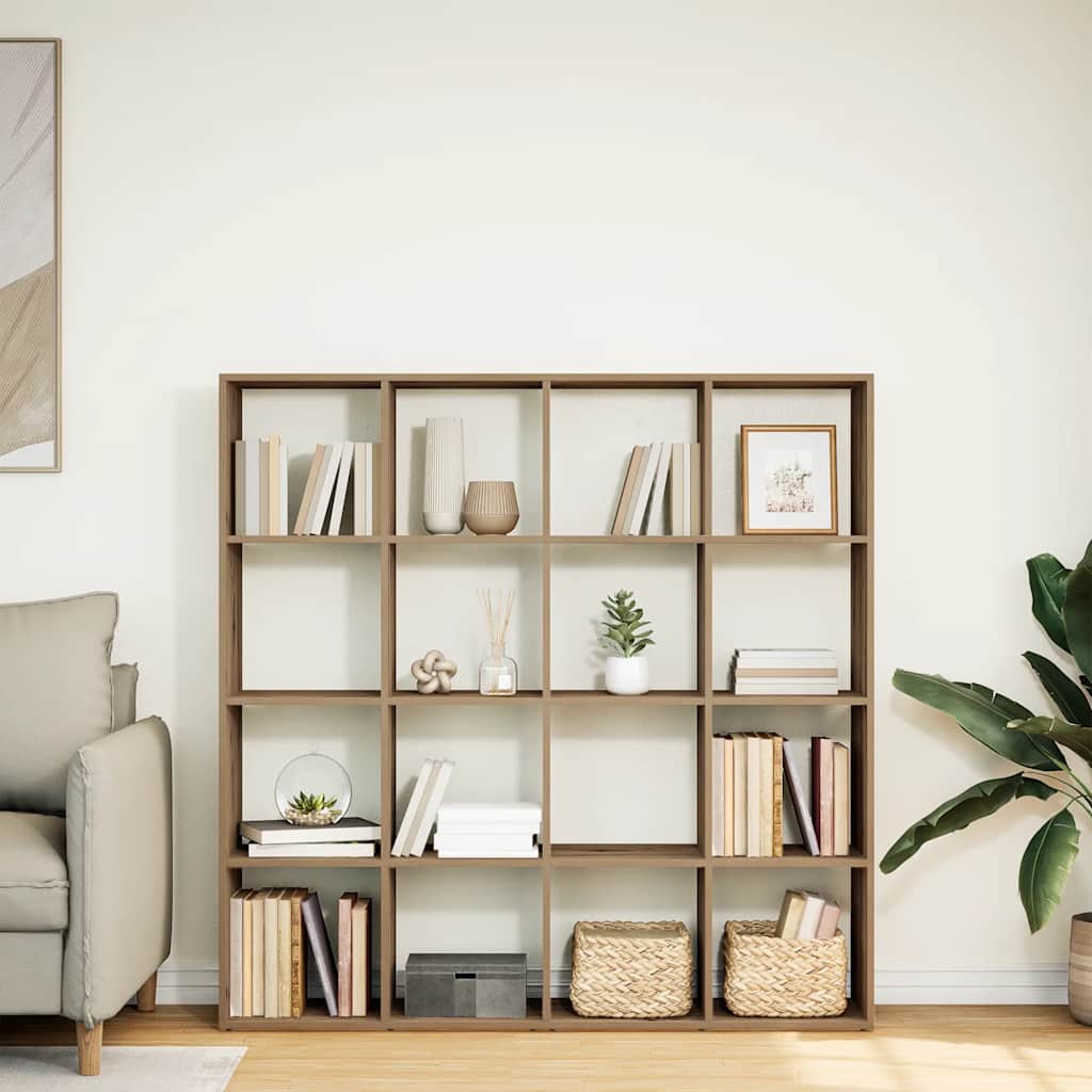 Book Cabinet 137.5x29x137.5 cm Engineered Wood Artisan oak
