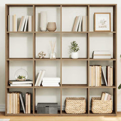 Book Cabinet 137.5x29x137.5 cm Engineered Wood Artisan oak