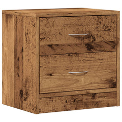 vidaXL Bedside Cabinet Old Wood 40x30x40 cm Engineered Wood 2
