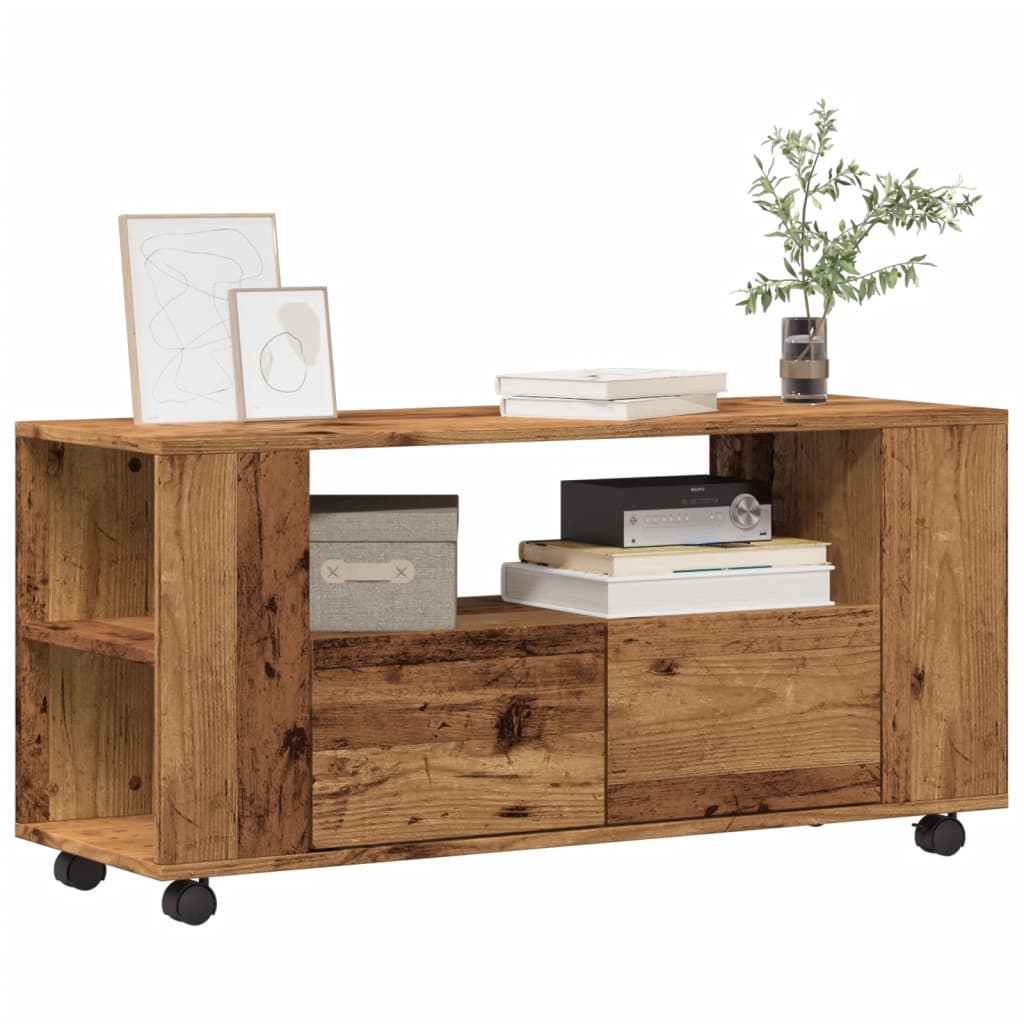 TV Cabinet 102x34,5x43 cm Engineered Wood Old wood