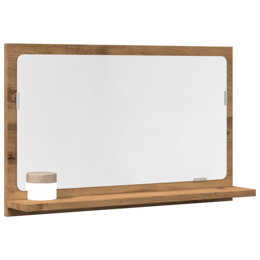 vidaXL Bathroom Mirror Cabinet Artisan Oak 60x11x37 cm Engineered Wood 1