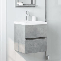 vidaXL Sink Cabinet Concrete Grey 41x38,5x45 cm Engineered Wood 3