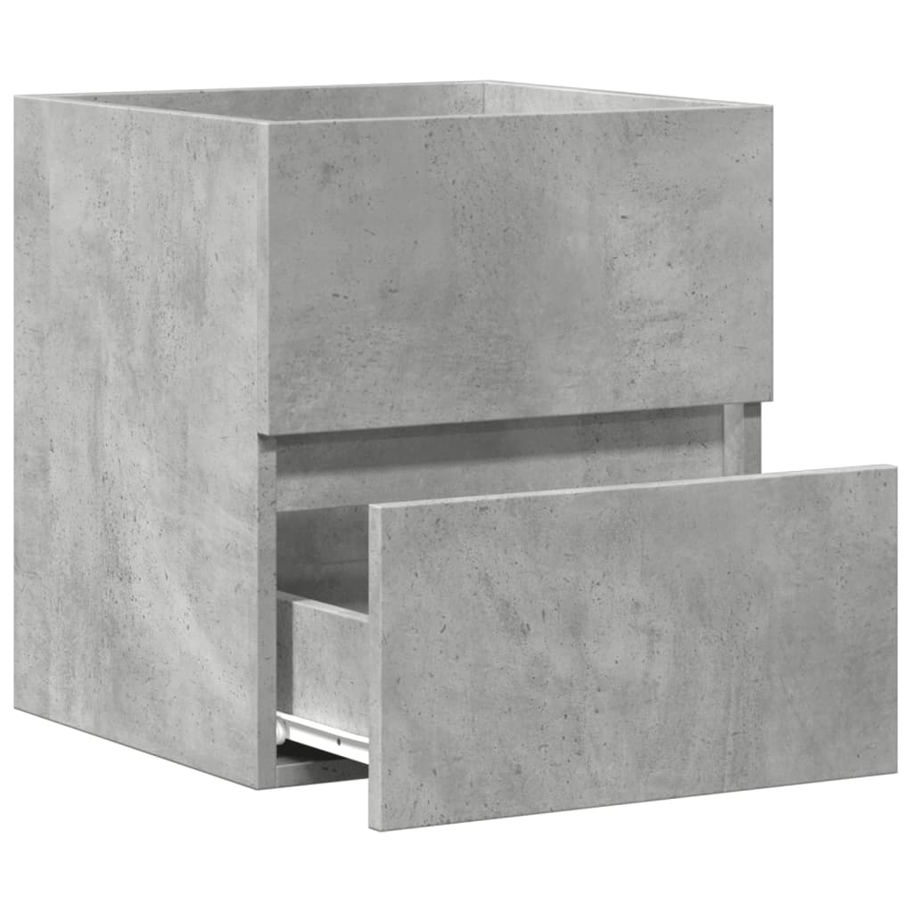 vidaXL Sink Cabinet Concrete Grey 41x38,5x45 cm Engineered Wood 5