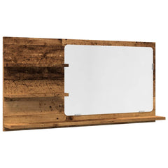 vidaXL Bathroom Mirror Cabinet Old Wood 90x11x45 cm Engineered Wood 2