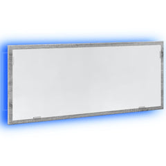 vidaXL LED Bathroom Mirror Grey Sonoma 100x8.5x37 cm Engineered Wood 3