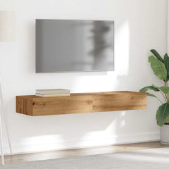 vidaXL TV Cabinets with LED Lights 2 pcs Artisan Oak 60x35x15.5 cm 5