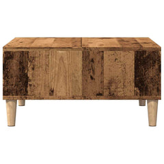 vidaXL Coffee Table Old Wood 60x60x30 cm Engineered Wood 5