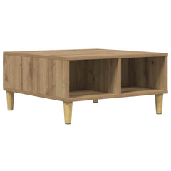 vidaXL Coffee Table Artisan Oak 60x60x30 cm Engineered Wood 2