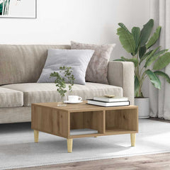 vidaXL Coffee Table Artisan Oak 60x60x30 cm Engineered Wood 1
