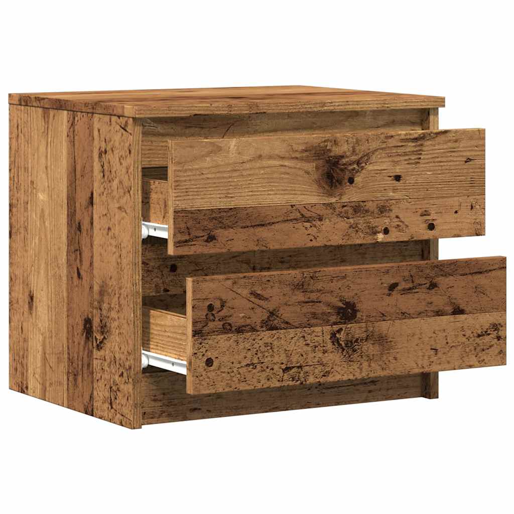 vidaXL Bedside Cabinet Old Wood 50x40x43.5 cm Engineered Wood 5