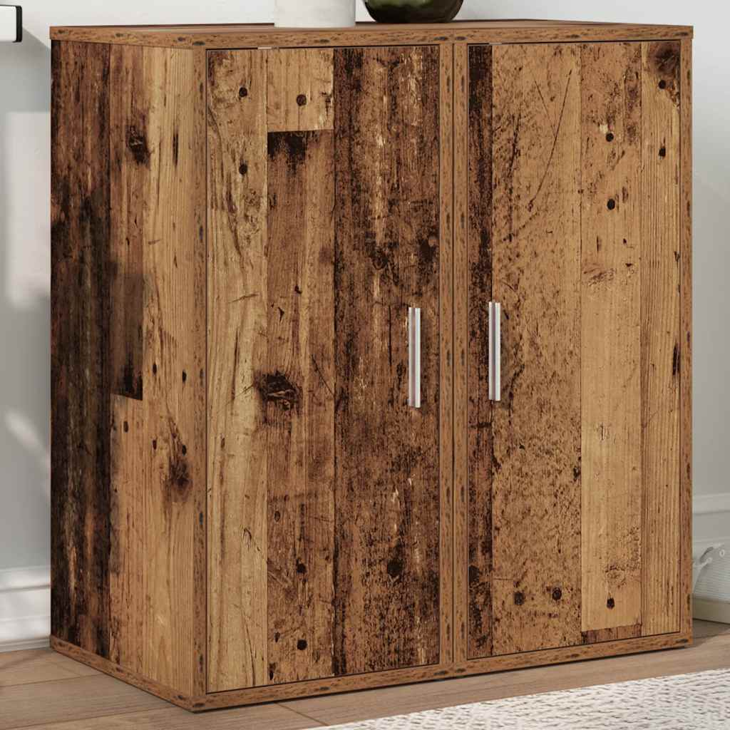 vidaXL Shoe Cabinets 2 pcs Old Wood 32x35x70 cm Engineered Wood 3