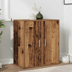 vidaXL Shoe Cabinets 2 pcs Old Wood 32x35x70 cm Engineered Wood 1