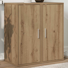 vidaXL Shoe Cabinets 2 pcs Artisan Oak 32x35x70 cm Engineered Wood 3
