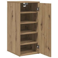 vidaXL Shoe Cabinets 2 pcs Artisan Oak 32x35x70 cm Engineered Wood 4