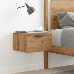 vidaXL Wall-mounted Bedside Cabinet Artisan Oak 34x30x20 cm 3