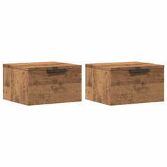 vidaXL Wall-mounted Bedside Cabinets 2 pcs Artisan Oak 34x30x20 cm 2