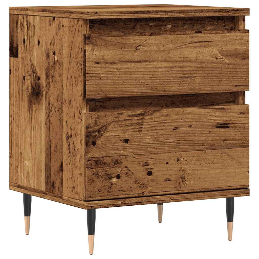 vidaXL Bedside Cabinet Old Wood 40x35x50 cm Engineered Wood 2