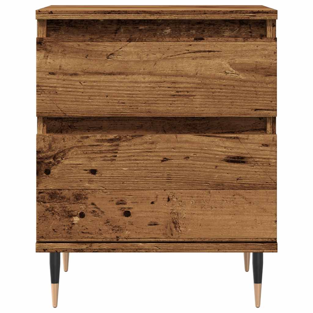 vidaXL Bedside Cabinet Old Wood 40x35x50 cm Engineered Wood 5