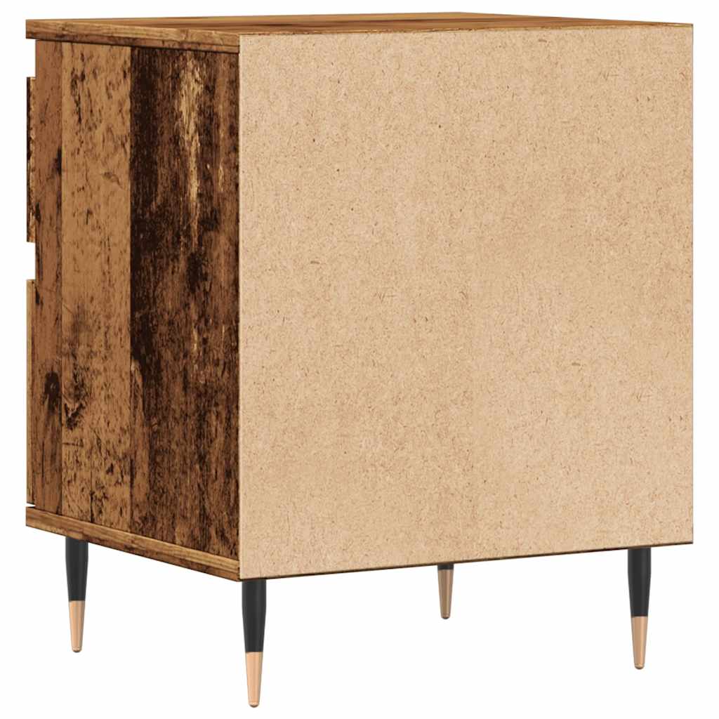 vidaXL Bedside Cabinet Old Wood 40x35x50 cm Engineered Wood 6
