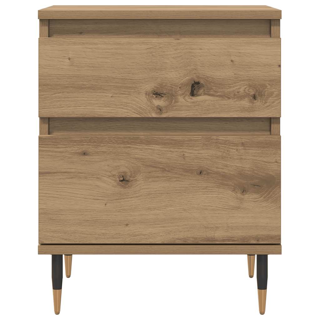 vidaXL Bedside Cabinets 2 pcs Artisan Oak 40x35x50 cm Engineered Wood 5