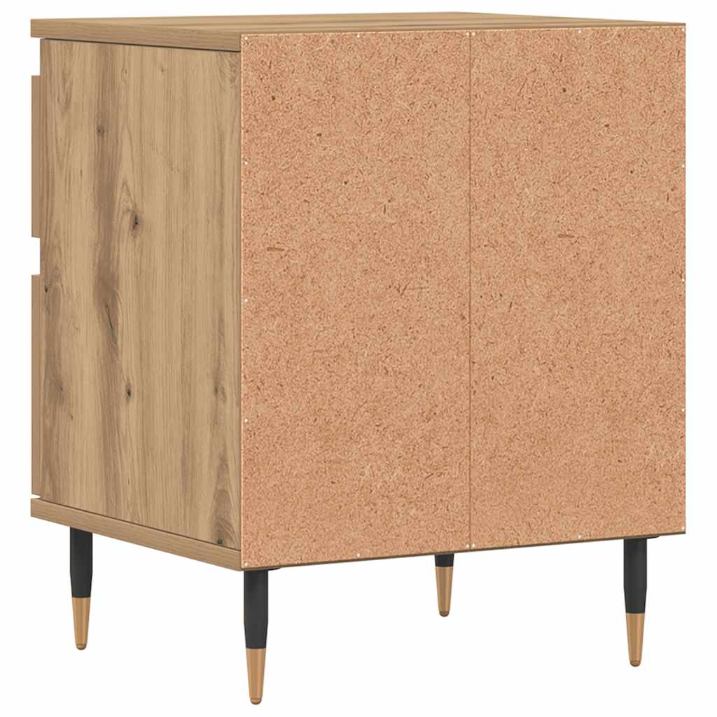 vidaXL Bedside Cabinets 2 pcs Artisan Oak 40x35x50 cm Engineered Wood 6