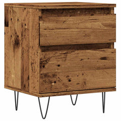 vidaXL Bedside Cabinet Old Wood 40x35x50 cm Engineered Wood 2