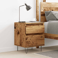vidaXL Bedside Cabinet Old Wood 40x35x50 cm Engineered Wood 3