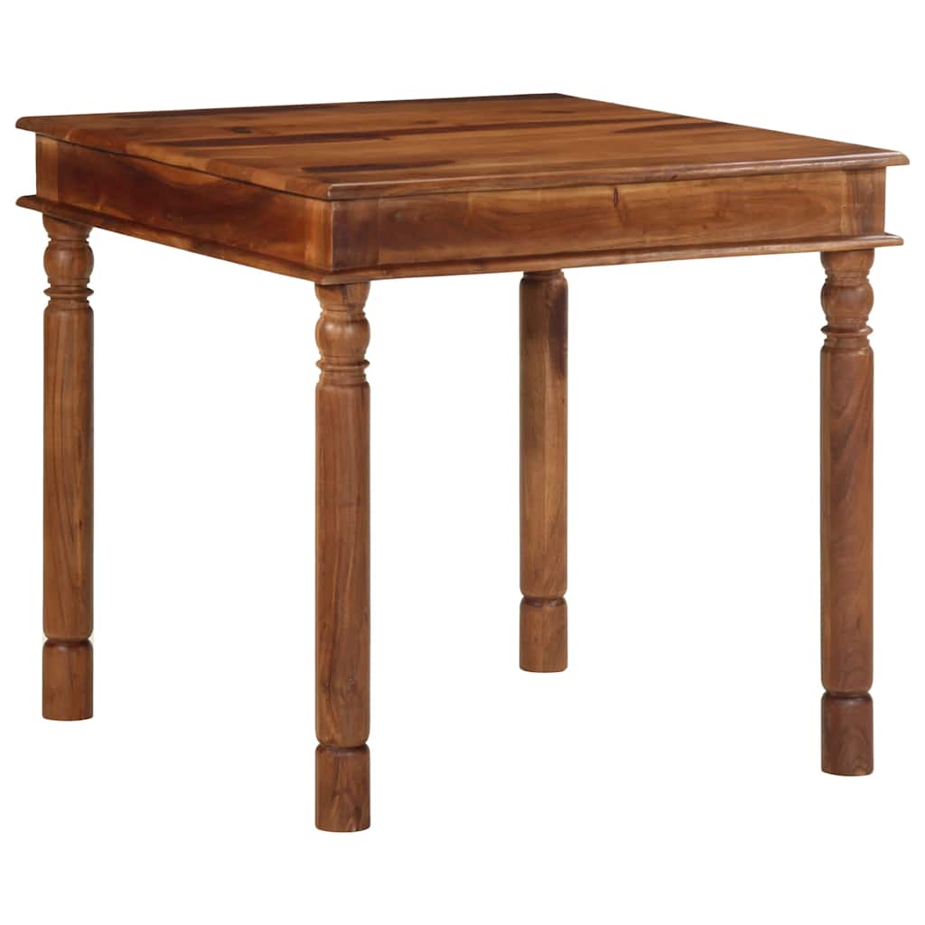 vidaXL Dining Table 80x80x77 cm Solid Wood Acacia 1