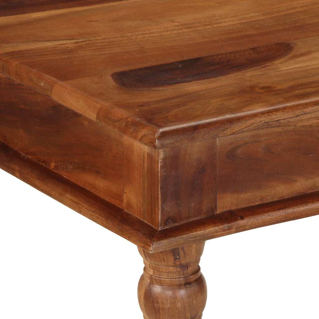 vidaXL Dining Table 80x80x77 cm Solid Wood Acacia 5
